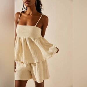 Free People Pastella Shorts Set